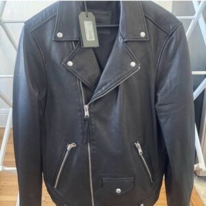 AllSaints Milo Leather Biker Jacket